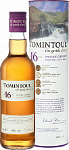 Виски Tomintoul Speyside Glenlivet Single Malt Scotch Whisky 16 YO (Подарочная упаковка)