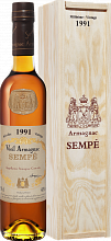 Арманьяк Sempe Vieil Armagnac 1991 (Подарочная упаковка)