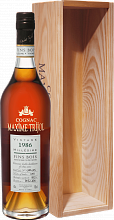 Коньяк Maxime Trijol Cognac Fins Bois 1986 (Подарочная упаковка)