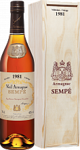 Арманьяк Sempe Vieil Armagnac 1981 (Подарочная упаковка)