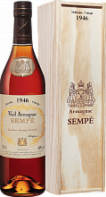 Арманьяк Sempe Vieil Armagnac 1946 (Подарочная упаковка)