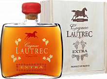 Коньяк Lautrec Cognac EXTRA Grande Champagne Premier Cru (Подарочная упаковка)