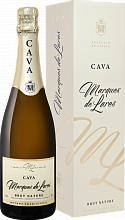 Игристое вино Marques de Lares Brut Nature Cava DO Lopez Morenas  (Подарочная упаковка)