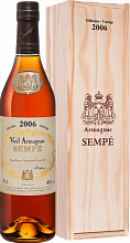 Арманьяк Sempe Vieil Vintage 2006 Armagnac AOC (Подарочная упаковка)