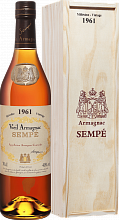 Арманьяк Sempe Vieil Armagnac 1961 (Подарочная упаковка)
