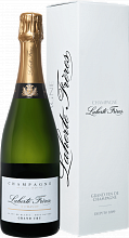 Шампанское Blanc de Blancs Brut Nature Grand Cru Champagne AOС Laherte Freres (Подарочная упаковка)